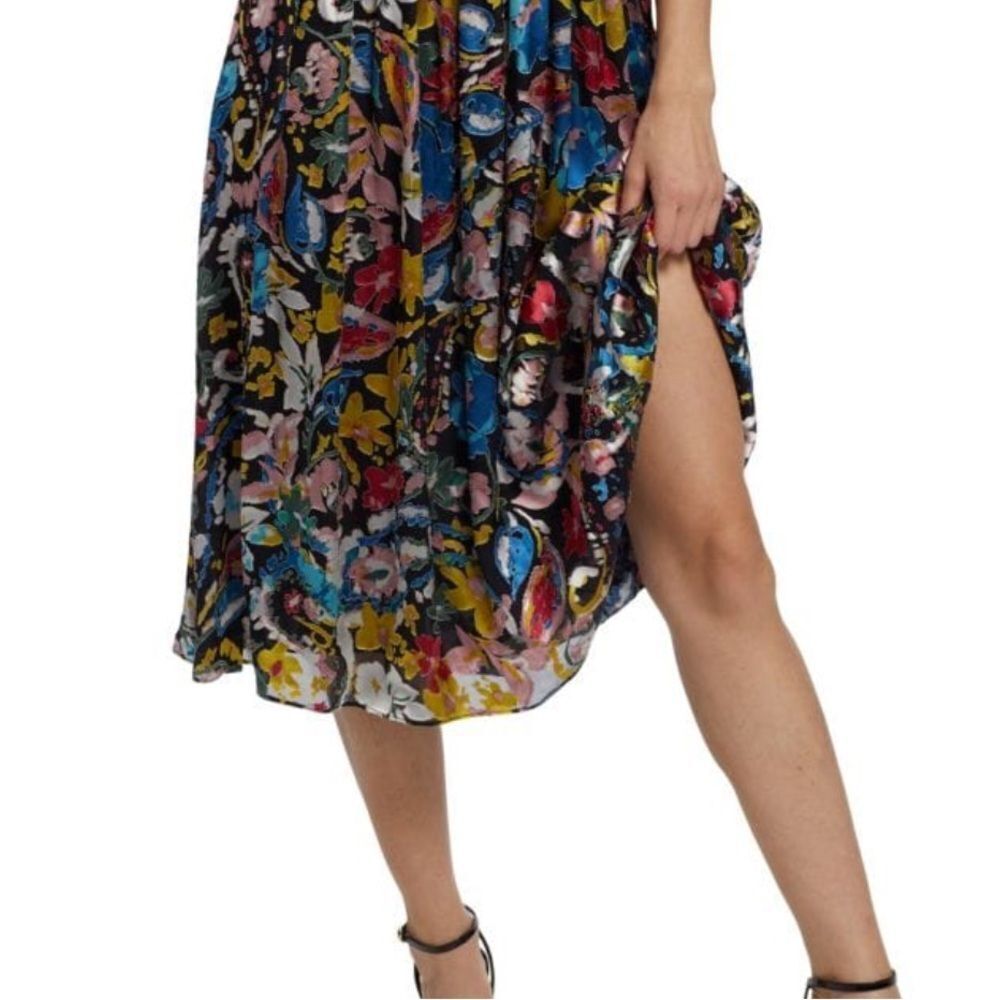 NWT Elie Tahari The Althea Floral Midi Dress Medium - Picture 4 of 5